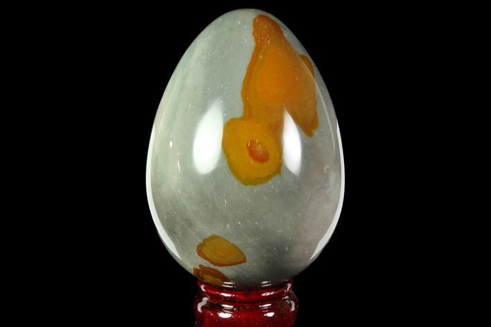 Polished Polychrome Jasper Egg - Madagascar #118690
